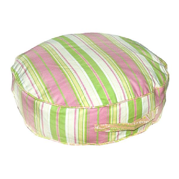Greendale Home Fashions 32-inch Round Floor Pillow - Terrace fabric - Baby Pink. 