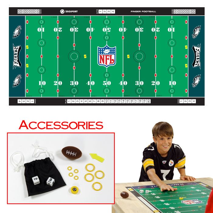 Zelosport NFL Licensed Finger Football Game Mat - Eagles at Kmart.com