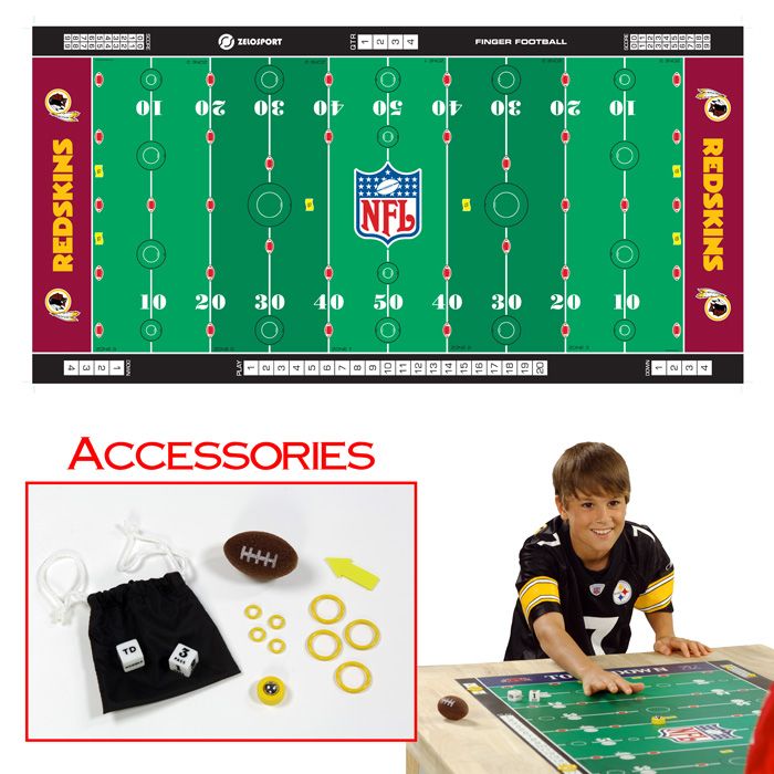 Zelosport NFL Licensed Finger Football Game Mat - Redskins at Kmart.com