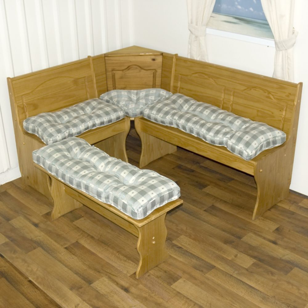 Greendale Home Fashions Pilgrim Plaid 4 Piece Nook Cushion Set  - Willow Green at Sears.com