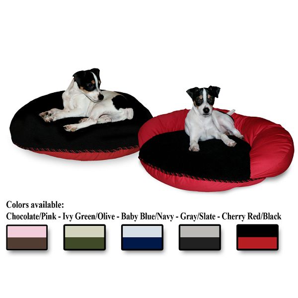 2-turns 2 Colors Pet Bed - Chocolate/pink 42" Round 89042