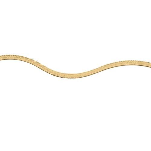 14K Gold Herringbone Bracelet