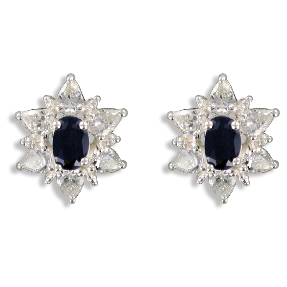 Sterling Silver Genuine Sapphire Earrings at Kmart.com