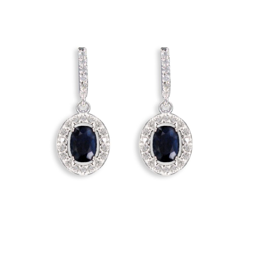 Sterling Silver Genuine Sapphire Dangle Earrings at Kmart.com