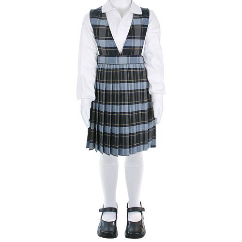French Toast (Size 7-20) Plaid V-Neck Pleated Jumper at Kmart.com