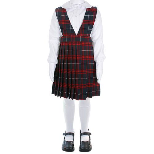 French Toast (Size 7-20) Plaid V-Neck Pleated Jumper at Kmart.com