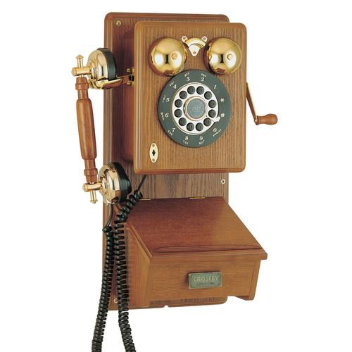 Crosley Corded Phone, Country Wall Phone