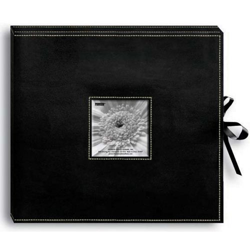Pioneer BLACK -SEWN SCRAPBOOK BOX