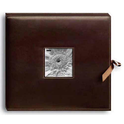 Pioneer BROWN -SEWN SCRAPBOOK BOX