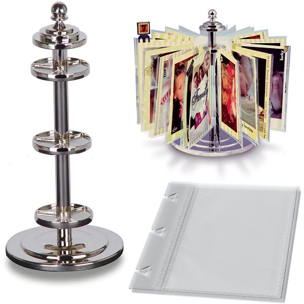 7 Gypsies Photo Carousel Revolving Holder-9.5"x6.375" Base 17745