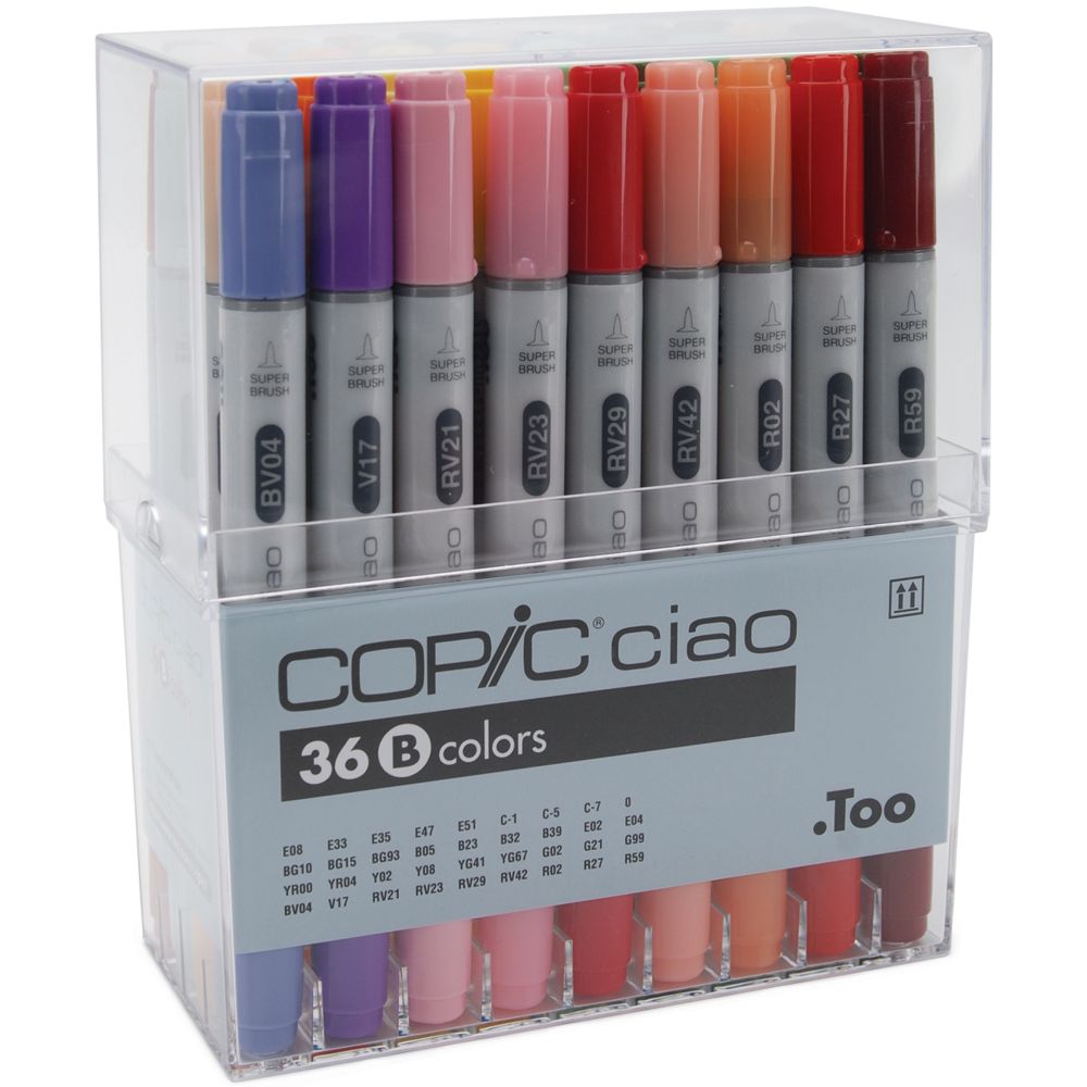 Copic Marker SET B 36PK COPIC CIAO MARKR SET