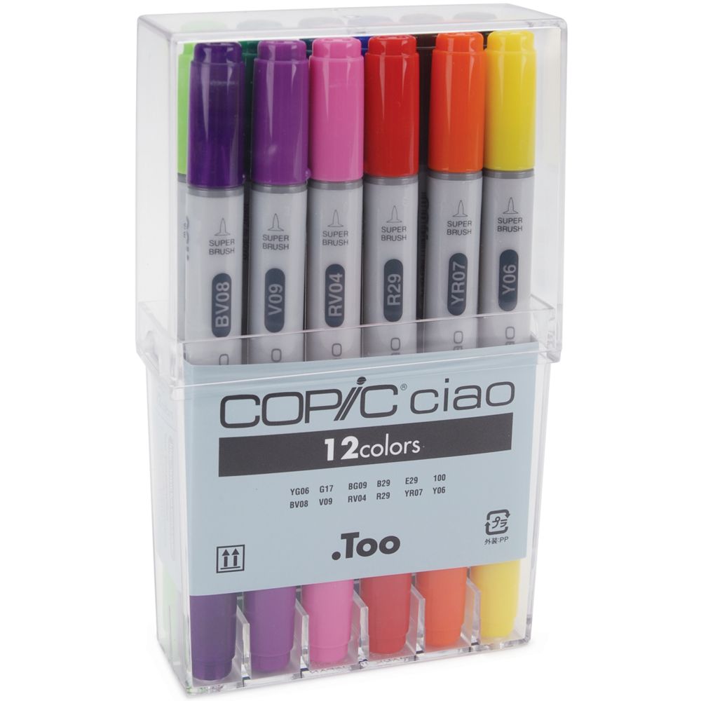 Copic Marker 12 BASIC COPIC CIAO MARKR SET