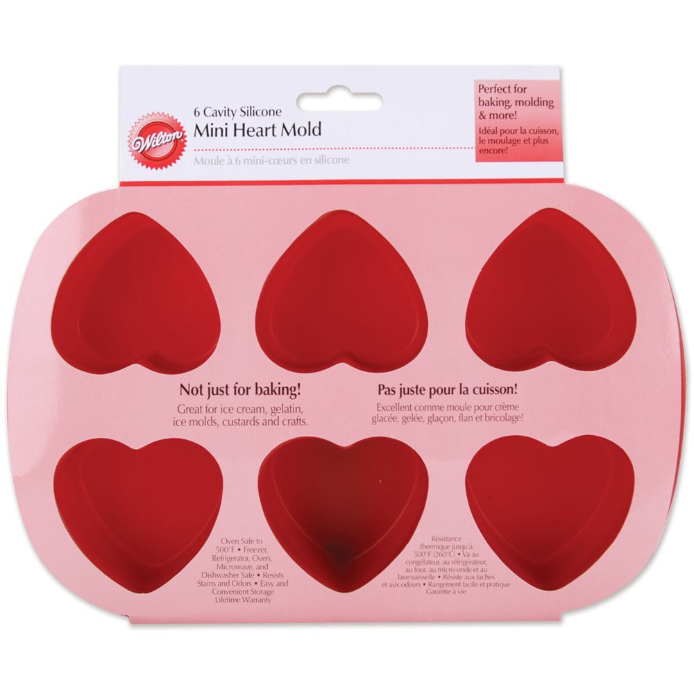 Wilton&reg; Mini Heart Silicone Mold (6 Cavity)