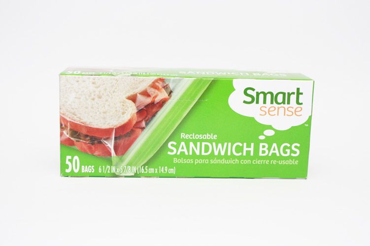 Smart Sense Reclosable Sandwich Bags, 50ct at Kmart.com