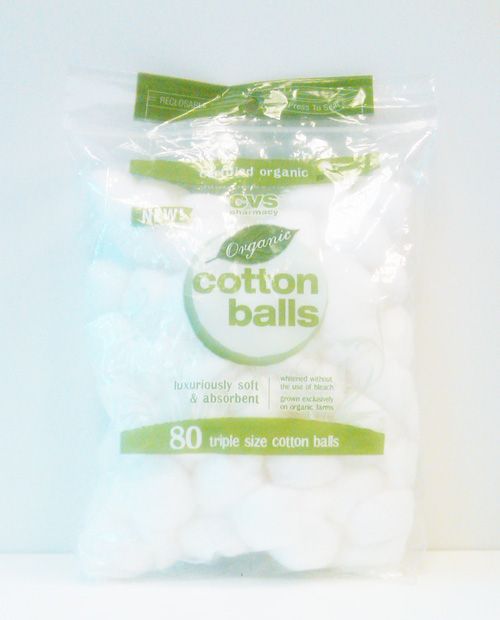 CVS Organic Triple Size Cotton Balls, 80 Ea at Kmart.com