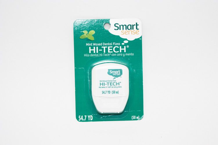 Smart Sense Mint Waxed Hi-Tech® Dental Floss, 54.7yd