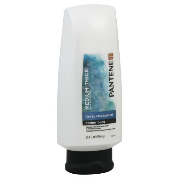 Pantene Pantene Pro-V Medium-Thick Hair Solutions Conditioner, Dry to Moisturized, 25.4 fl oz (750 ml)