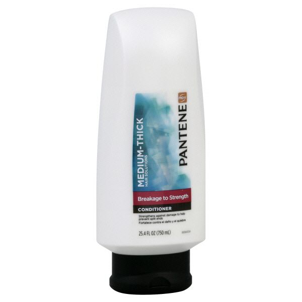 Pantene Pantene Pro-V Medium-Thick Hair Solutions Conditioner, Breakage to Strength, 25.4 fl oz (750 ml)