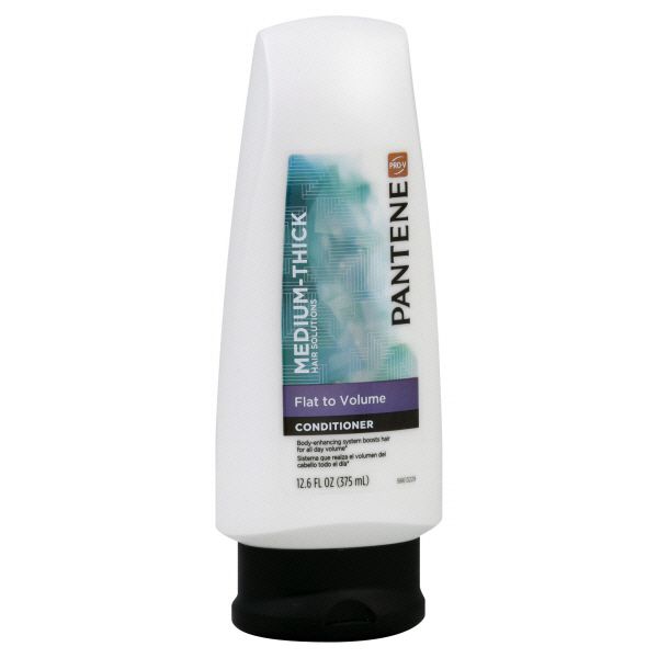 Pantene Pantene Pro-V Medium-Thick Hair Solutions Conditioner, Flat to Volume, 12.6 fl oz (375 ml)
