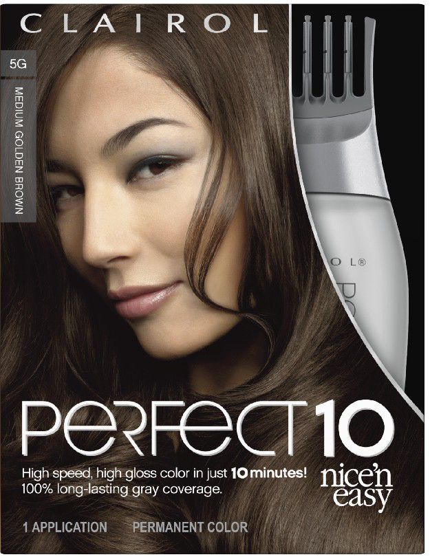 Clairol Nice 'n Easy Perfect 10 Permanent Color, Medium Golden Brown 5G, 1 application at Sears.com