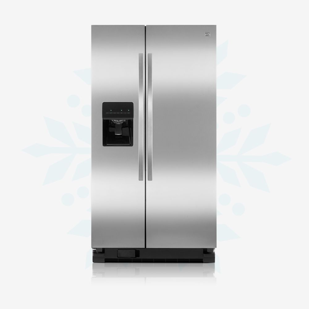 Kenmore side-by-side stainless steel refrigerator