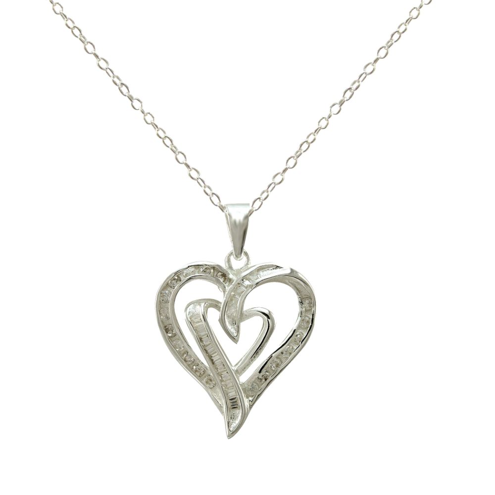 Sterling Silver Cubic Zirconia Pendant