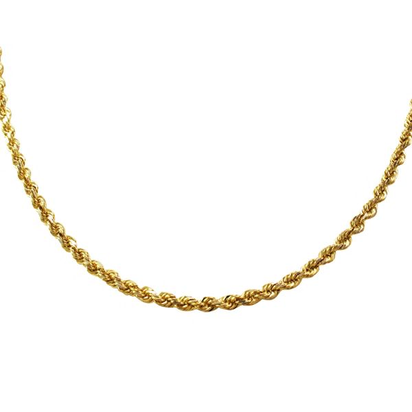 10kt Gold And Sterling Silver Necklace R10-030AGDC-22