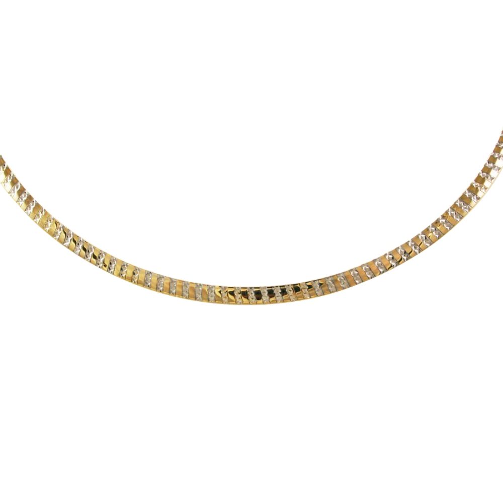 10Kt Gold And Sterling Silver Necklace