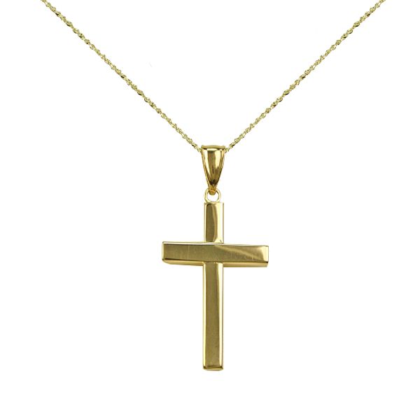 14kt Cross Pendant G5-3546KM-18