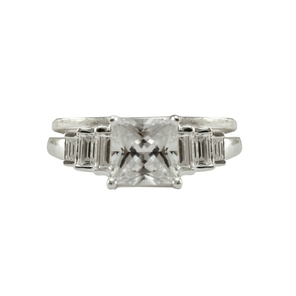 Sterling Silver Cubic Zirconia Ring
