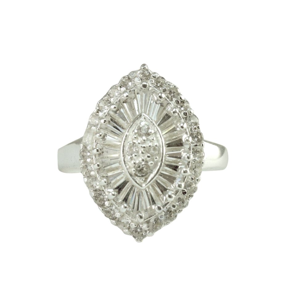 Sterling Silver Cubic Zirconia Ring