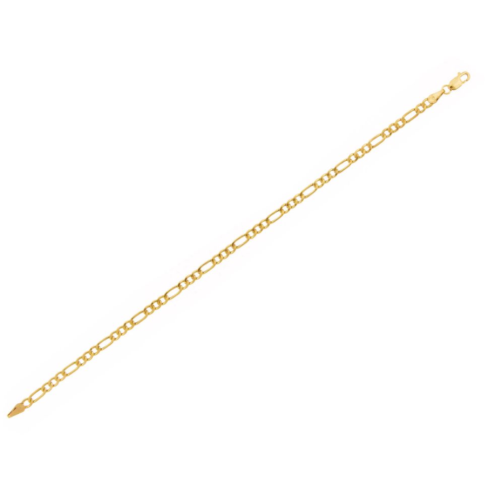 10kt Gold 3mm 8in. Figaro Bracelet at Kmart.com
