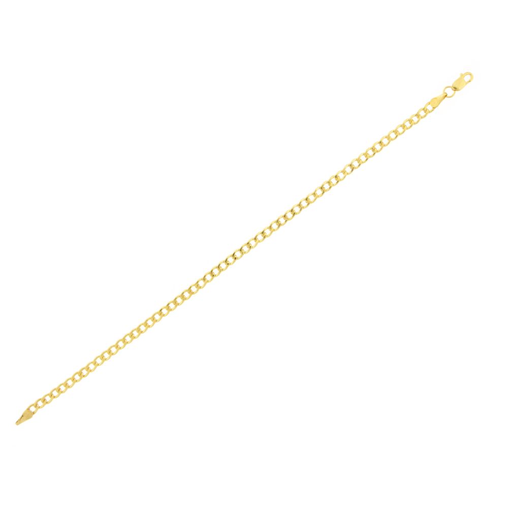 10kt Gold 3mm 8in. Curb Bracelet at Kmart.com