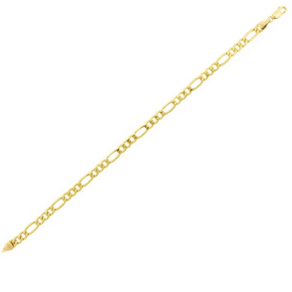 10kt Gold 5mm 9" Figaro Bracelet TFC0210Y9