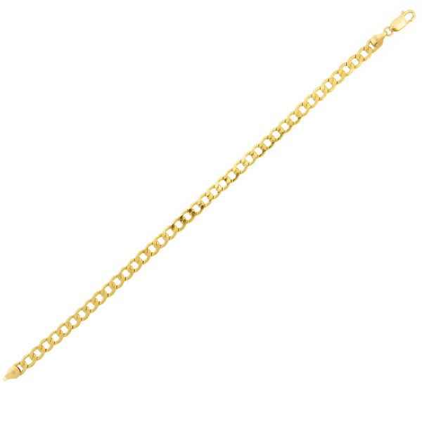 10kt Gold 5mm 9" Curb Bracelet TFC0211Y9