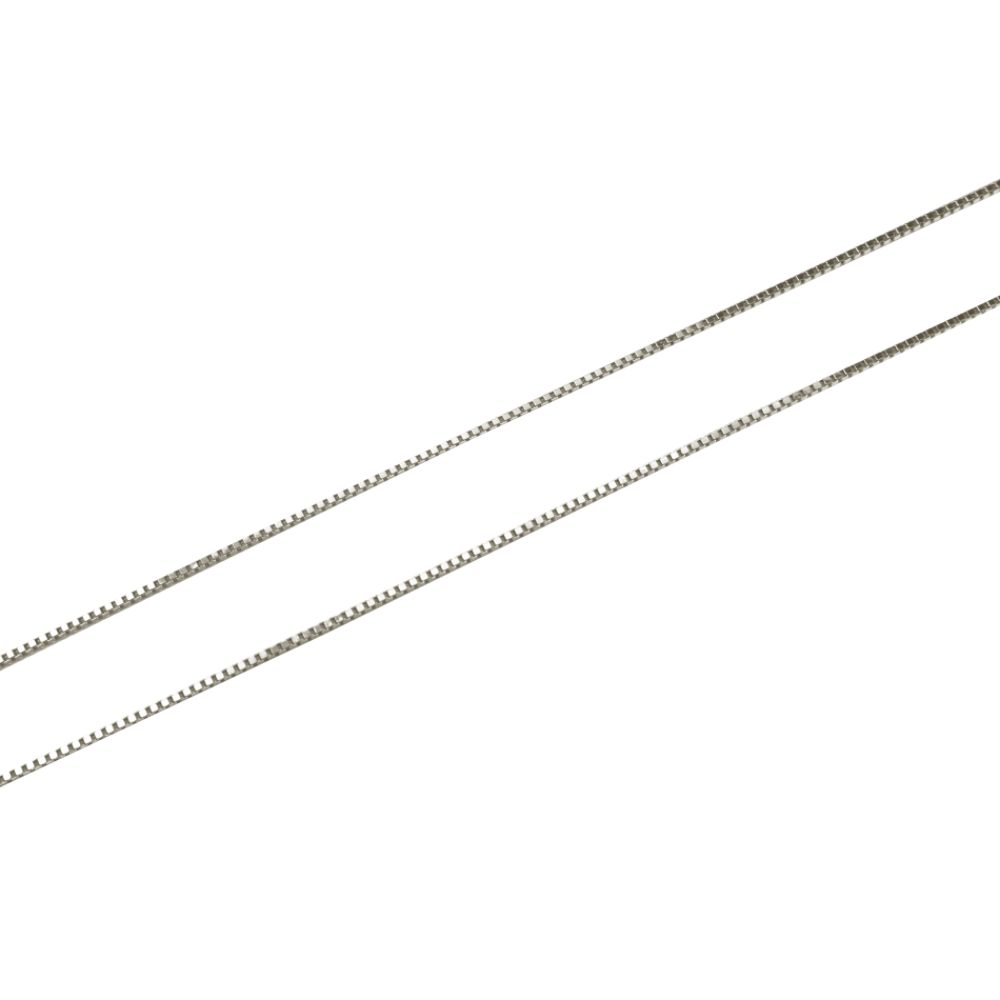 10kt White Gold 18'' Hollow Box Chain