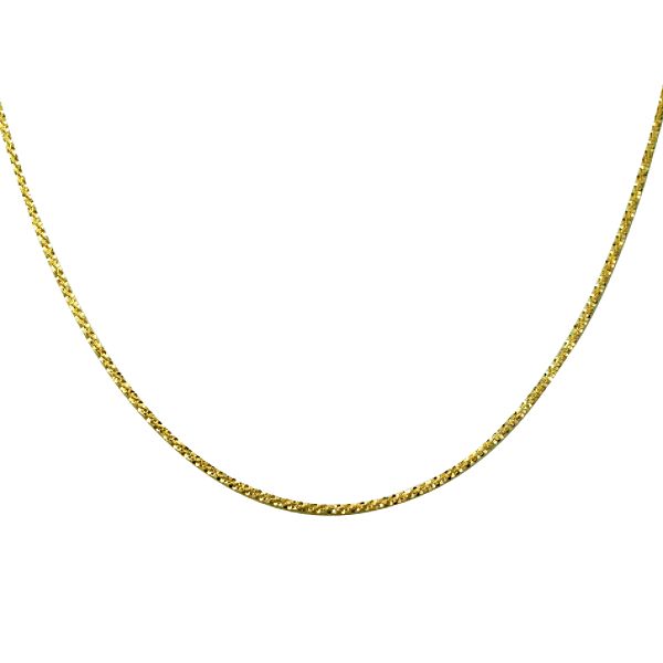 10kt Gold 20" Criss Cross Chain Necklace