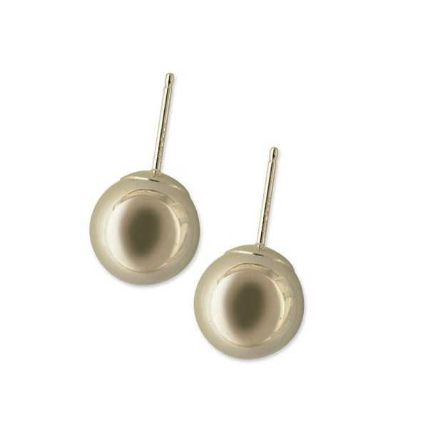 14k Yellow Gold Ball Stud Earrings E73656