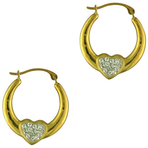 14kt & Sterling Silver Bonded Crystal Earrings E87189.KM