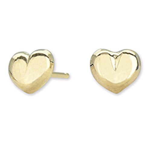 Disney Baby 14k Yellow Gold Baby Heart Earrings