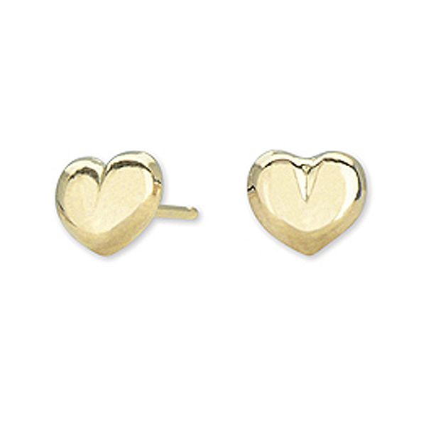 Disney Baby 14K Yellow Gold Baby Heart Earrings