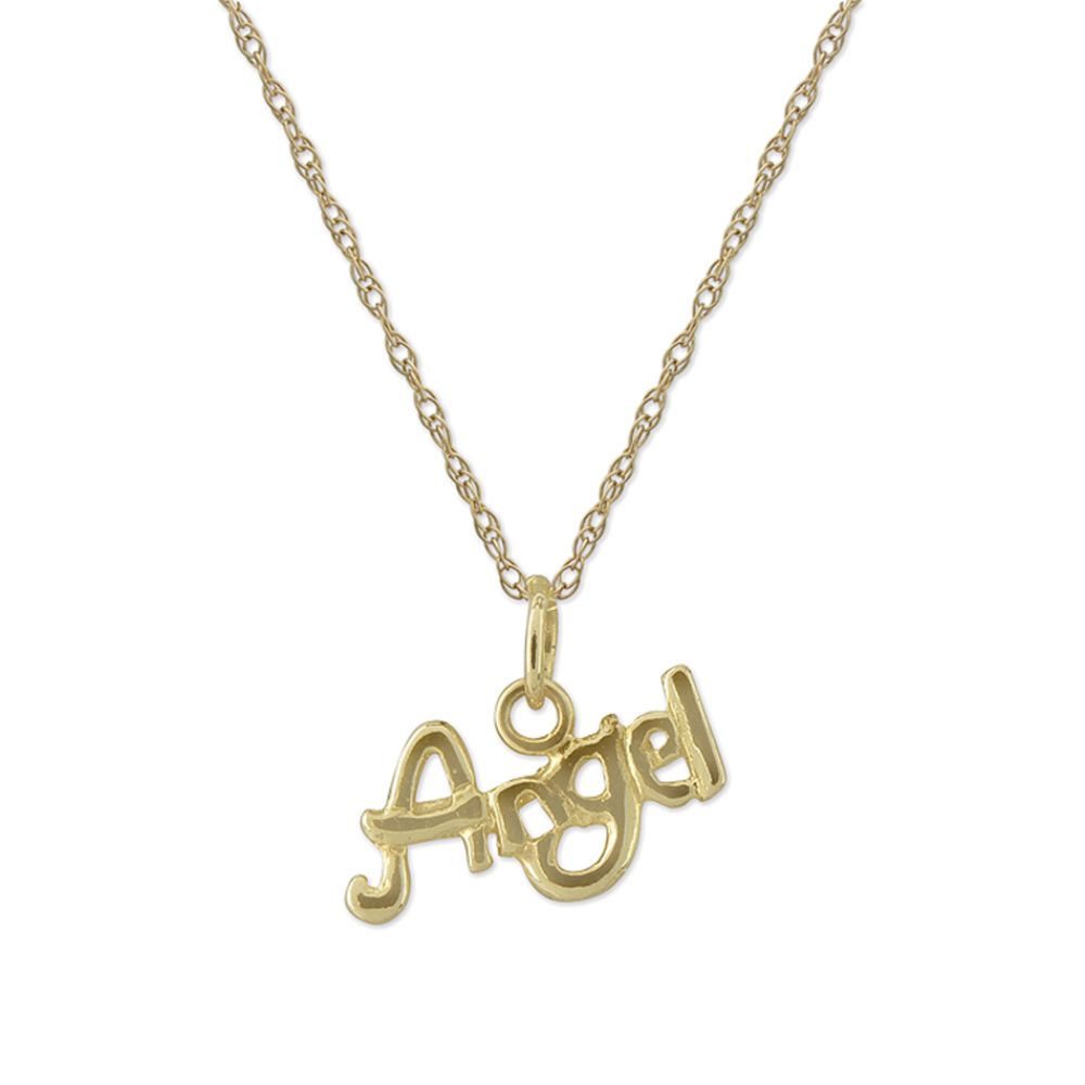 10k Yellow Gold Angel Pendant on Chain at Sears.com