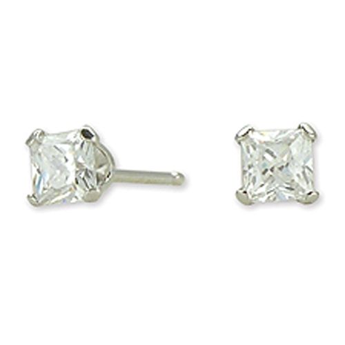 Disney 3mm Square Cubic Zirconia Stud Earrings in 14k Yellow Gold at Sears.com