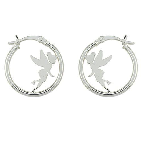Disney Sterling Silver Hoop Earrings Featuring Tinkerbell at Sears.com