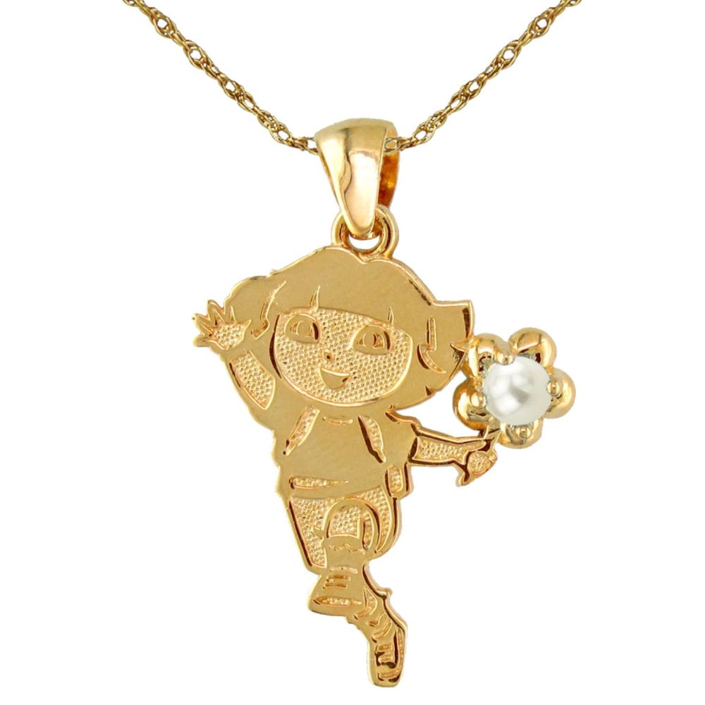 Dora The Explorer 18kt Gold Over Silver