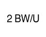 2 BW/U
