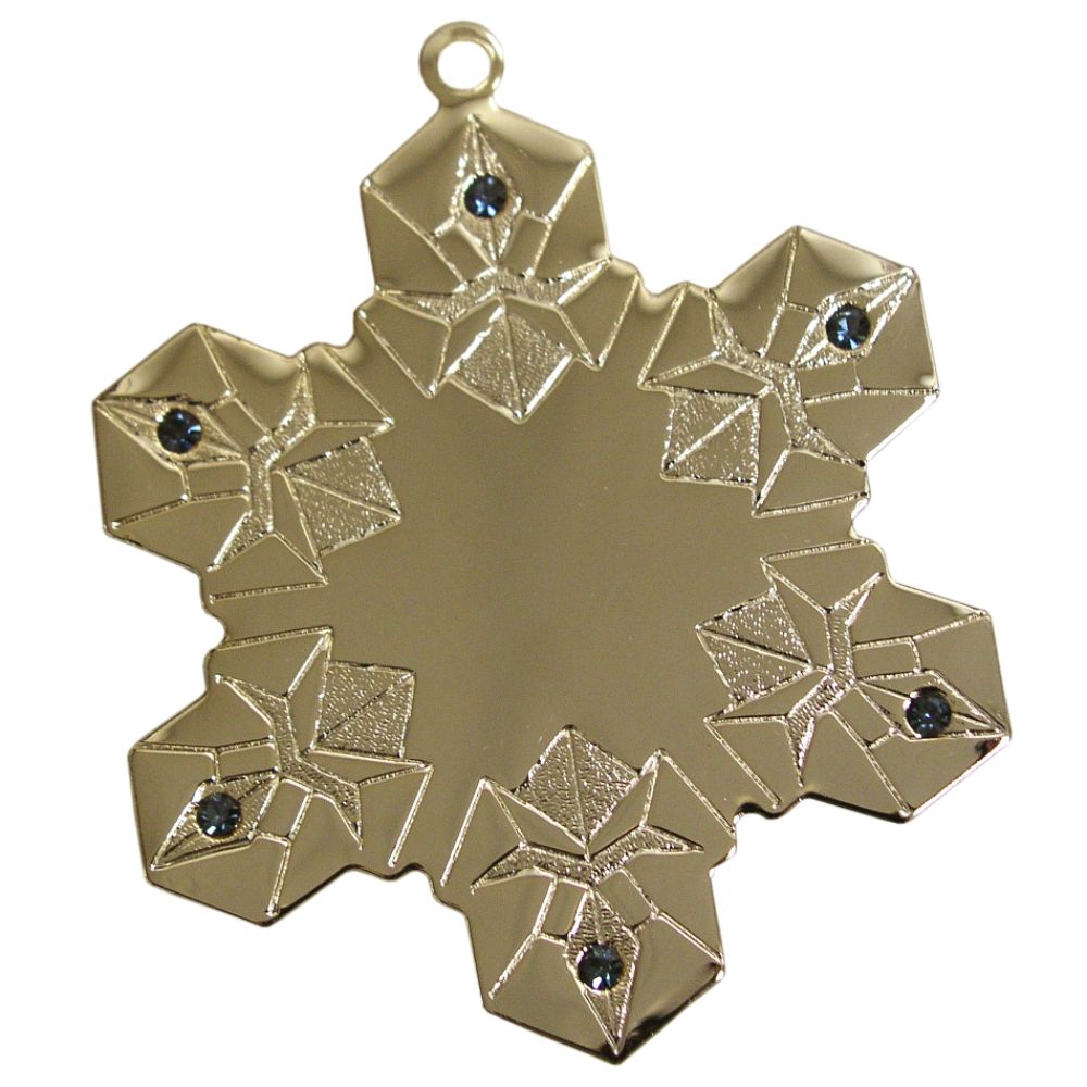 Gloria Duchin&reg; Goldtone Snowflake Ornament at Kmart.com