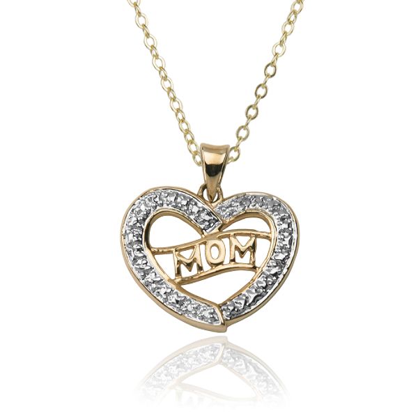 18k Gold Over Sterling Silver Diamond Accent Pendant S3A0X535FW
