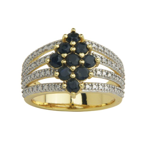 18k Gold Over Sterling Silver Emerald And Diamond Accent Ring S4A7RA88AG