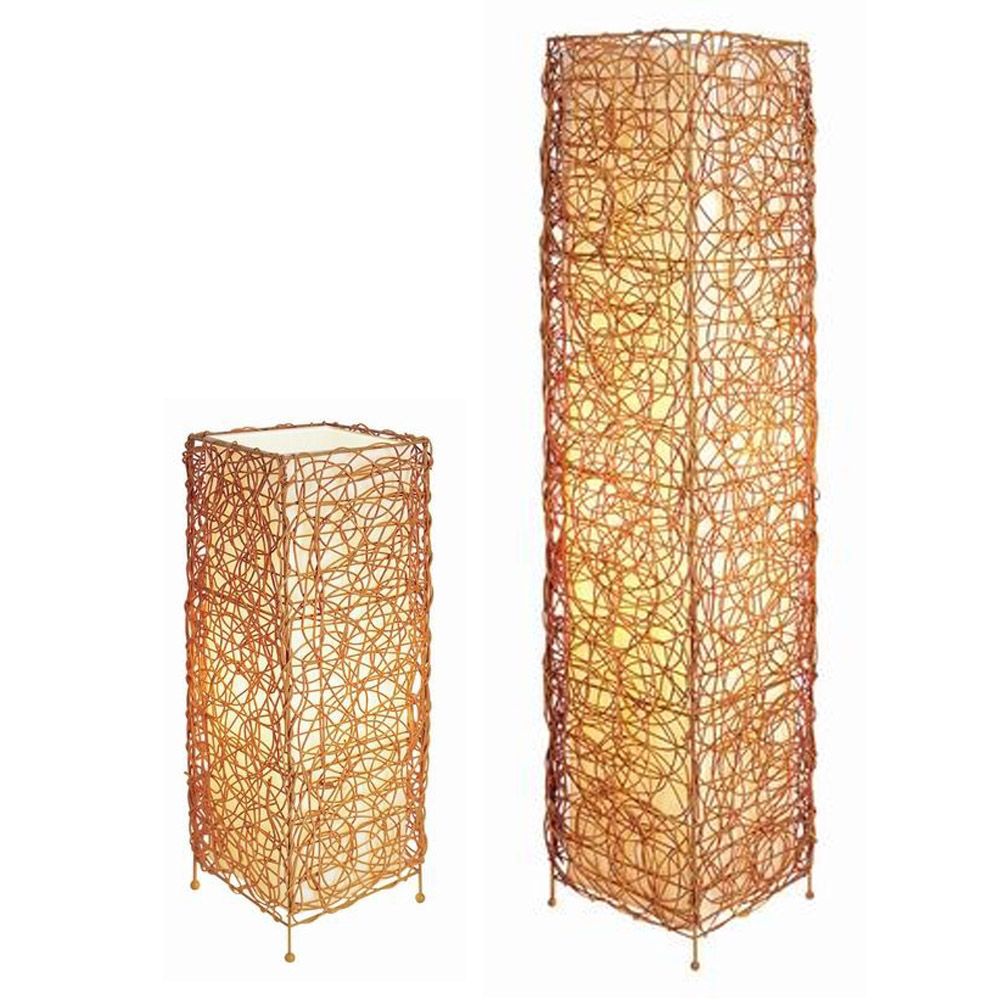 Ore Cube Rattan Lamp Set - Table Lamp + Floor Lamp at Kmart.com